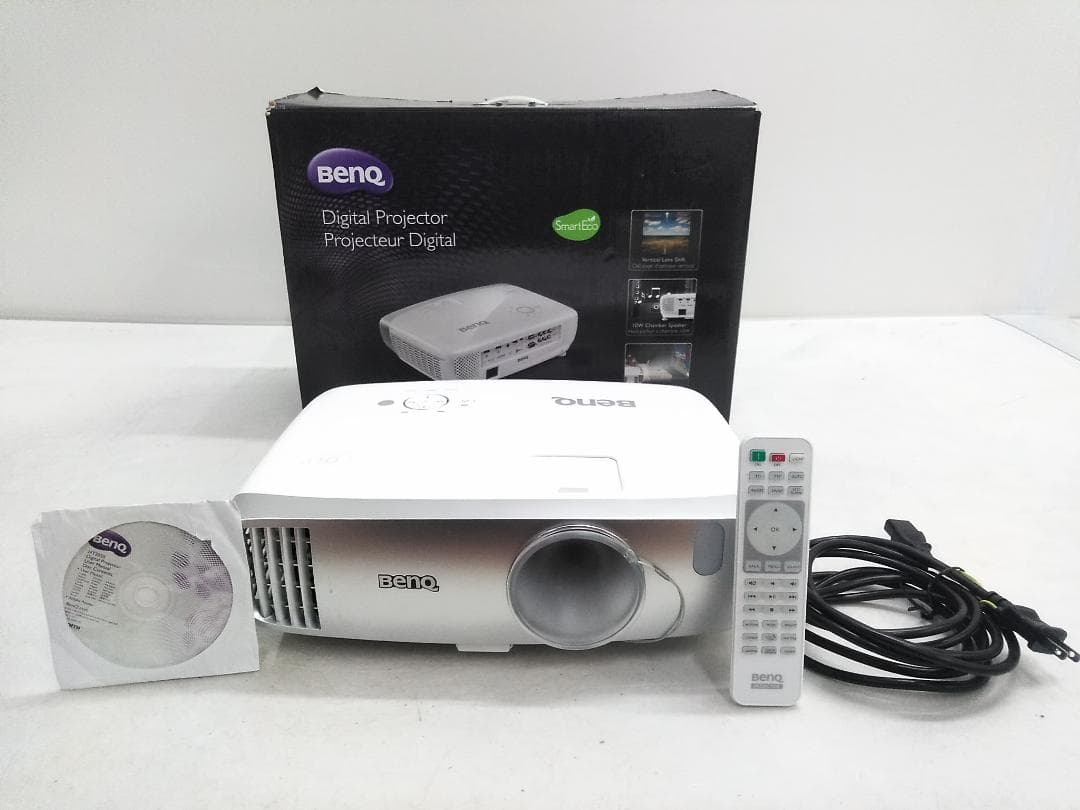 BenQ HT2050 DLPプロジェクター リモコン付き ランプ53時間★