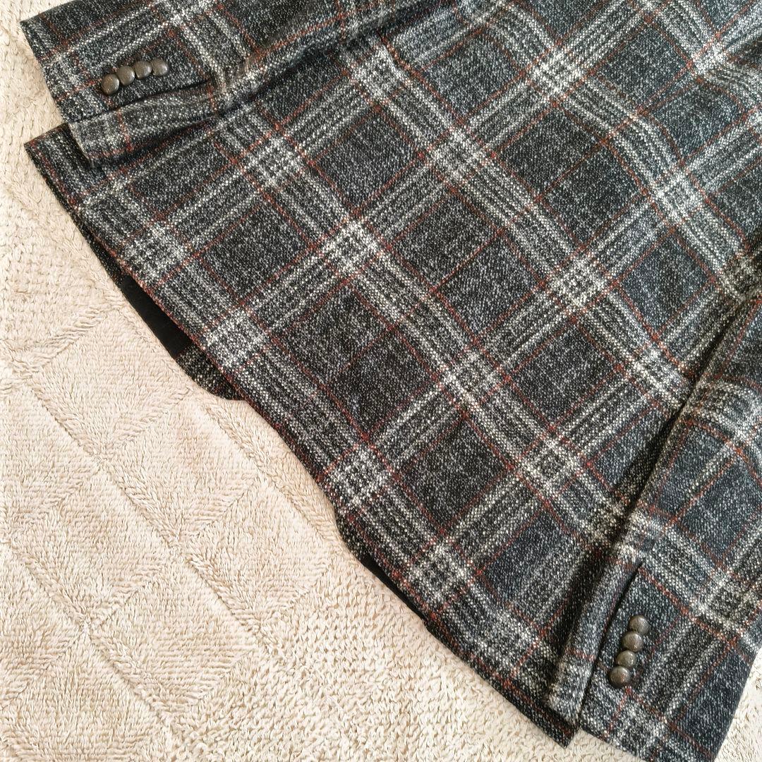 タリアトーレ モンテカルロ シルク混 テーラードジャケット チェック 48