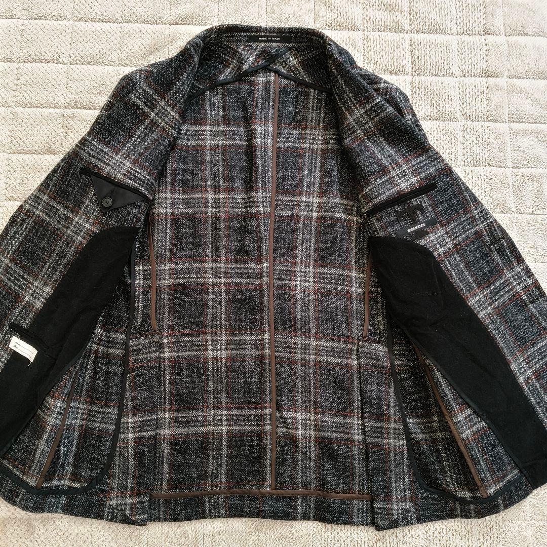 タリアトーレ モンテカルロ シルク混 テーラードジャケット チェック 48