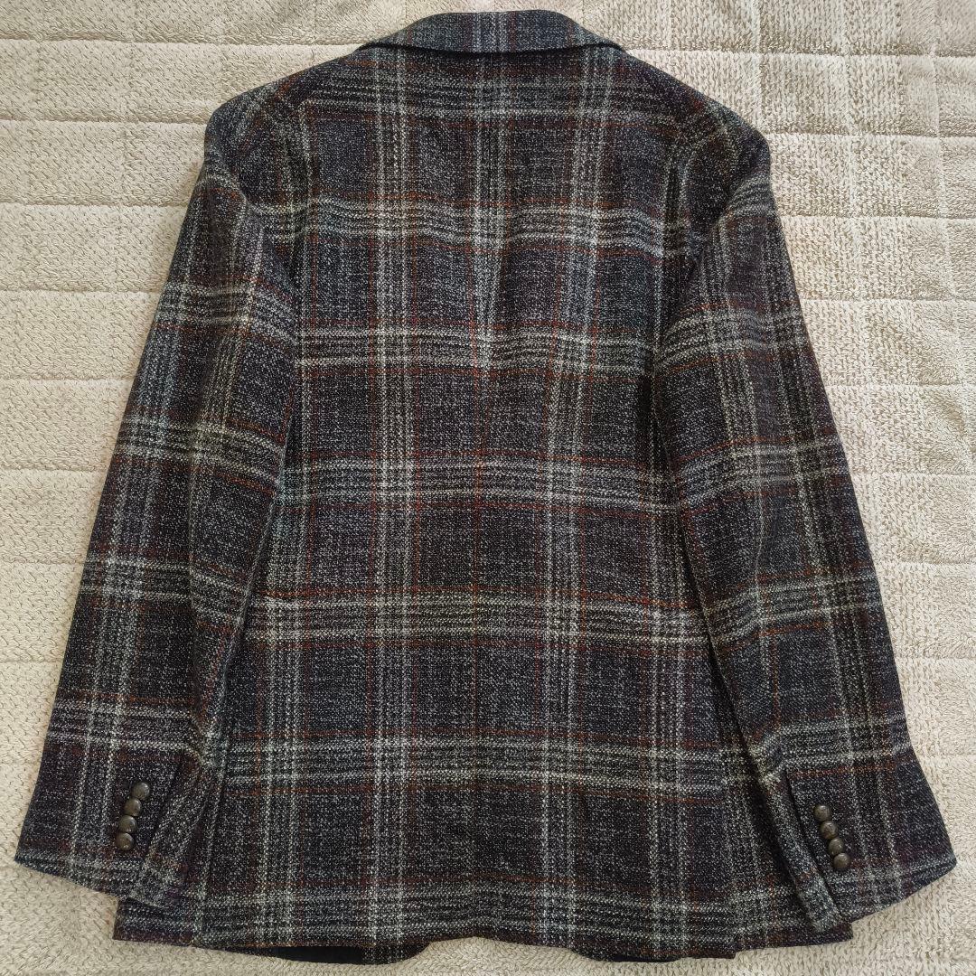 タリアトーレ モンテカルロ シルク混 テーラードジャケット チェック 48