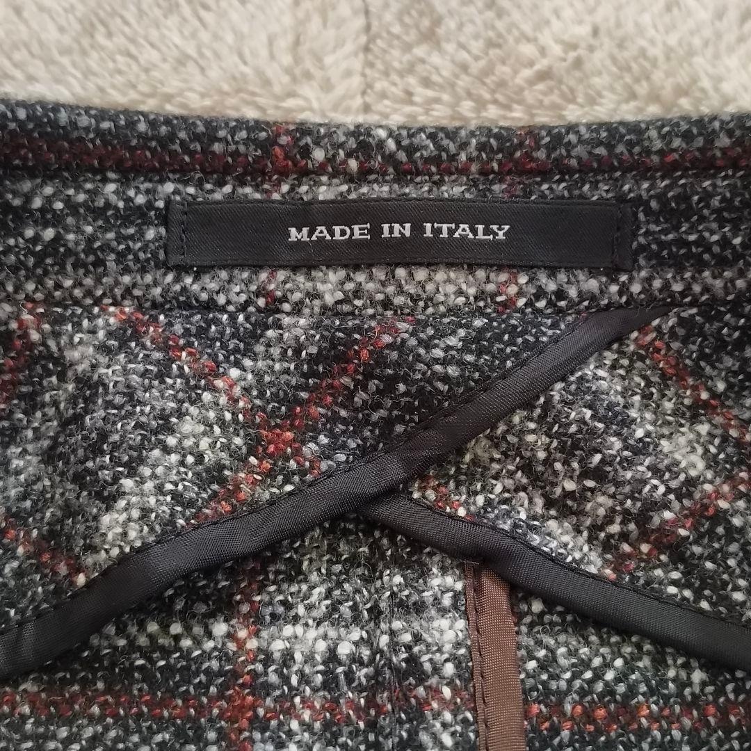 タリアトーレ モンテカルロ シルク混 テーラードジャケット チェック 48