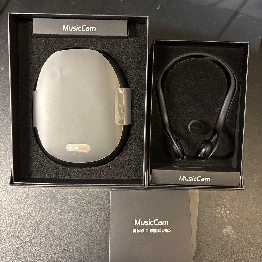 VibeLens MusicCam 2K対応 カメラ付き骨伝導イヤホン 初期化済