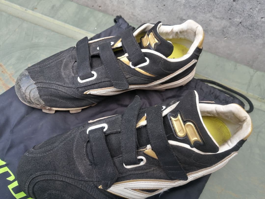 SSK プロエッジ スパイク ブロックソール 菊池モデル スウェード 黒/金