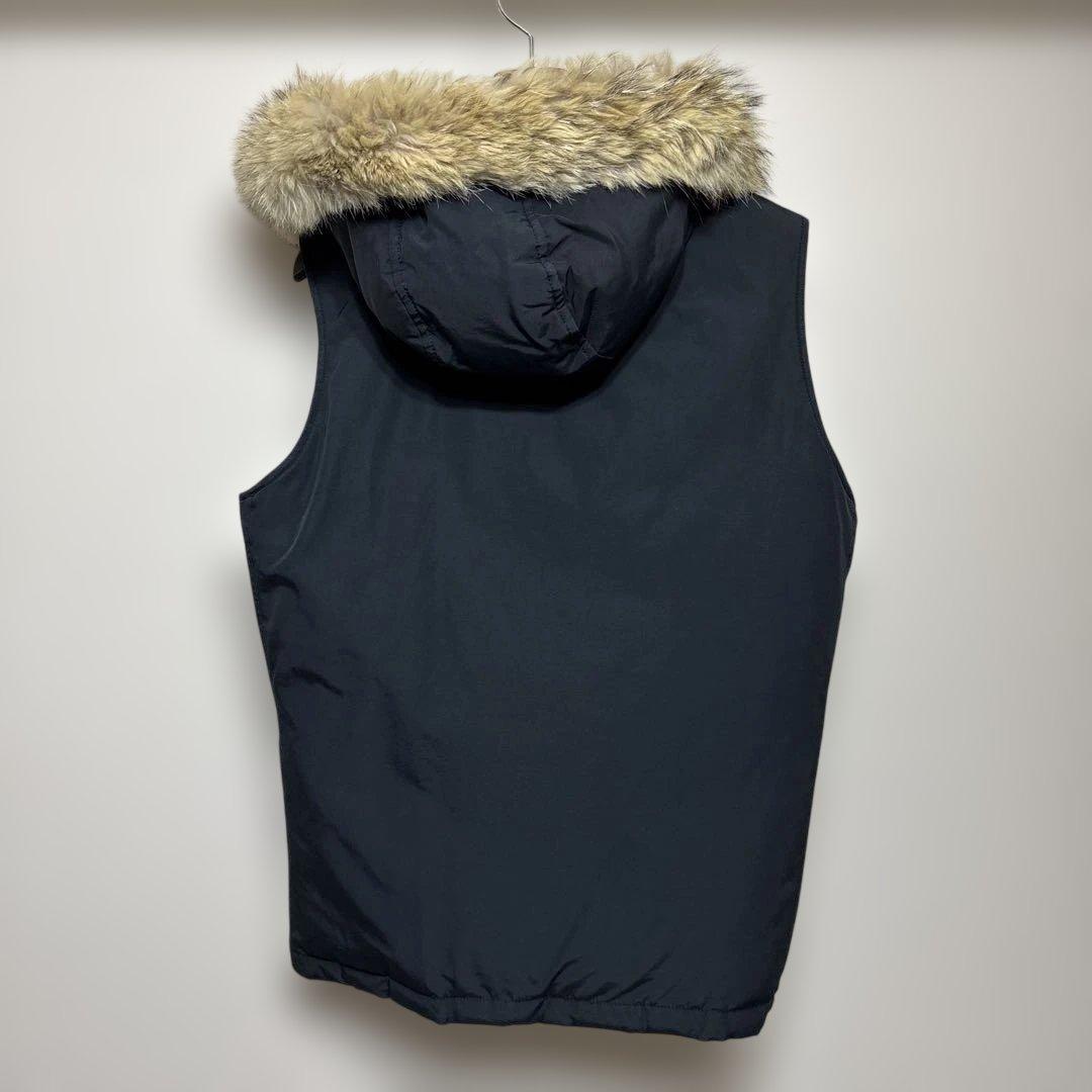 ウールリッチ　アークティックパーカー　ベスト　ネイビー