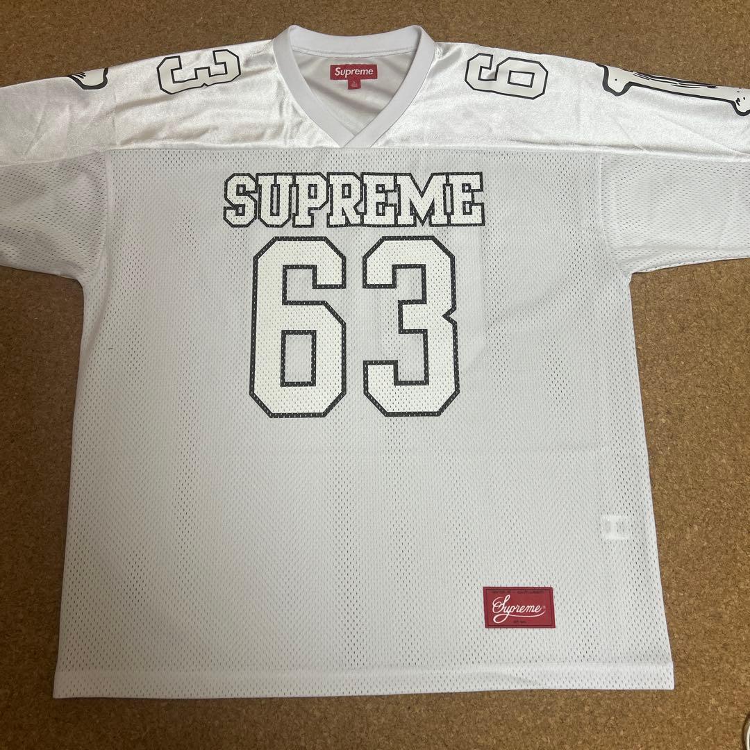 Supreme アメリカンフットボールシャツ 63 ホワイト