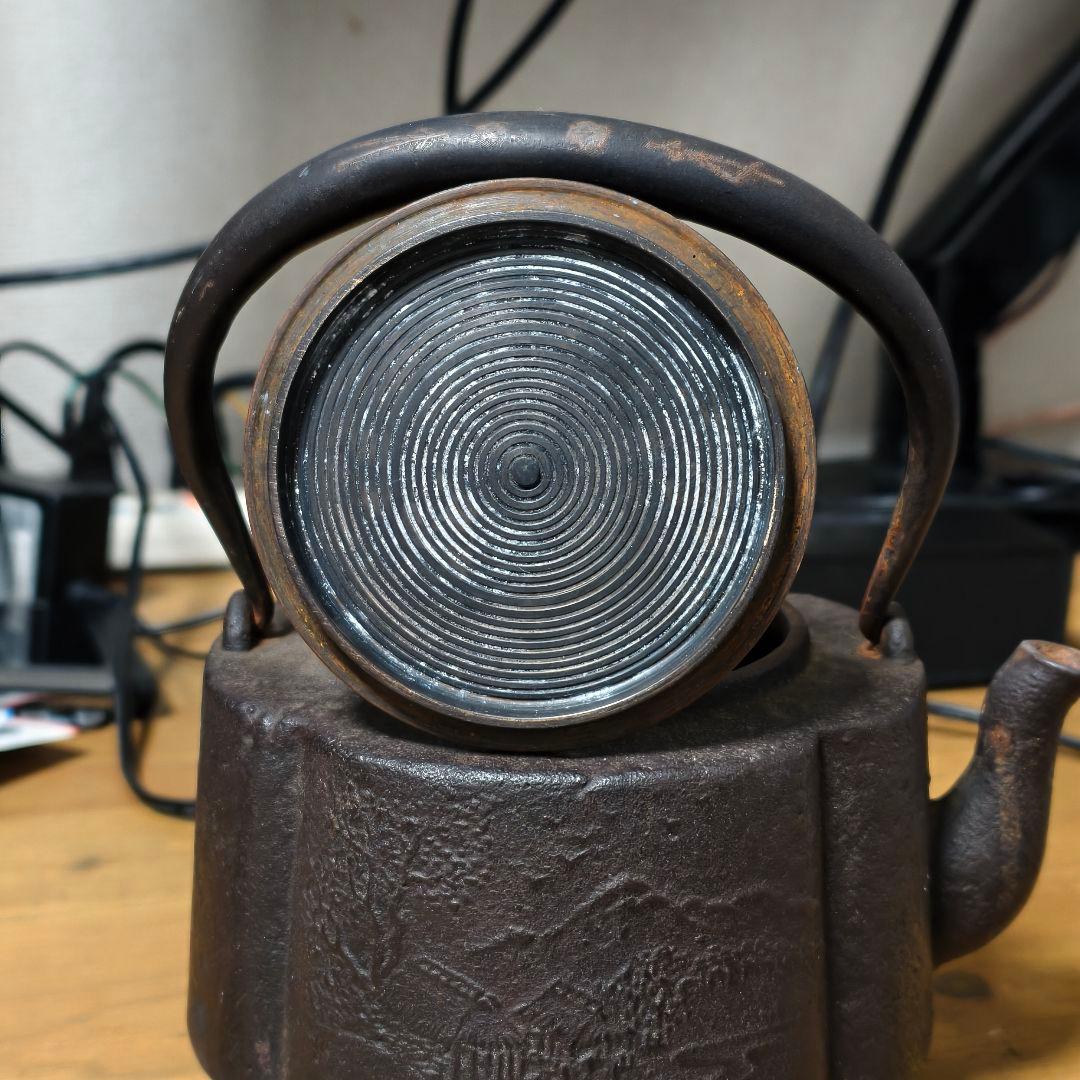 鉄瓶 煎茶道具 銅蓋