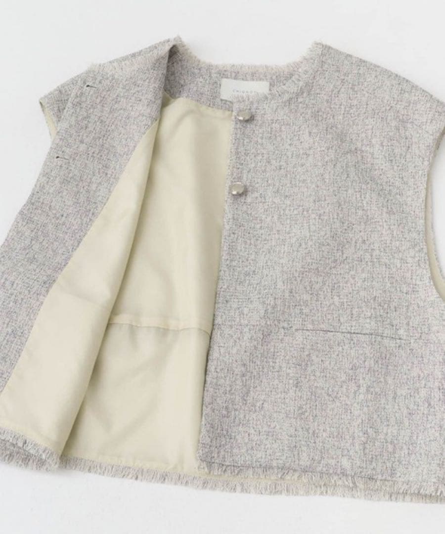 CHIGNON ツィードショートベスト