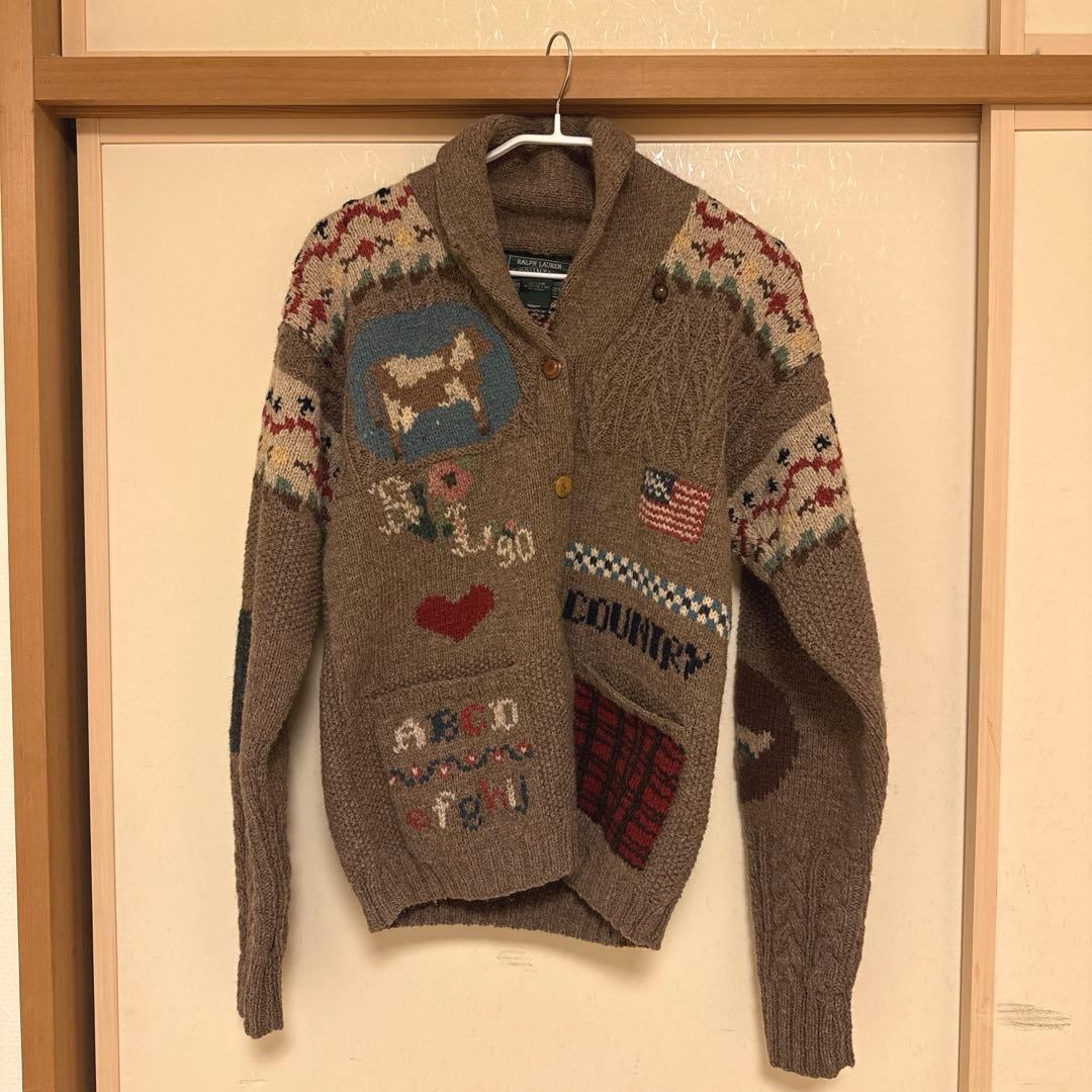 ラルフローレンカントリー　ニットカーディガン