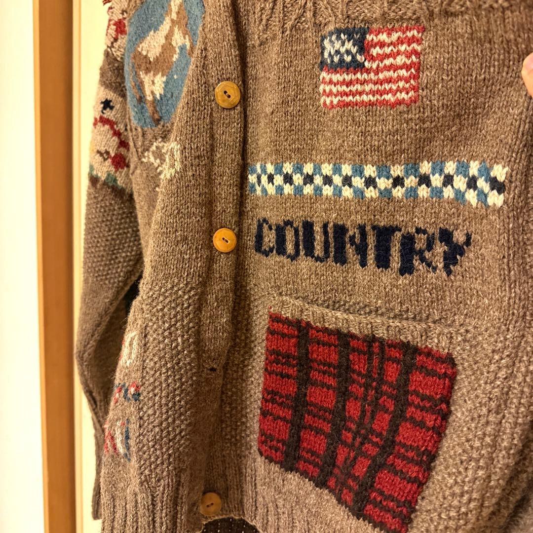 ラルフローレンカントリー　ニットカーディガン
