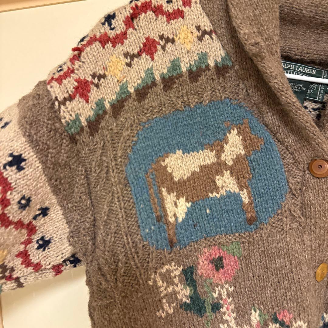 ラルフローレンカントリー　ニットカーディガン