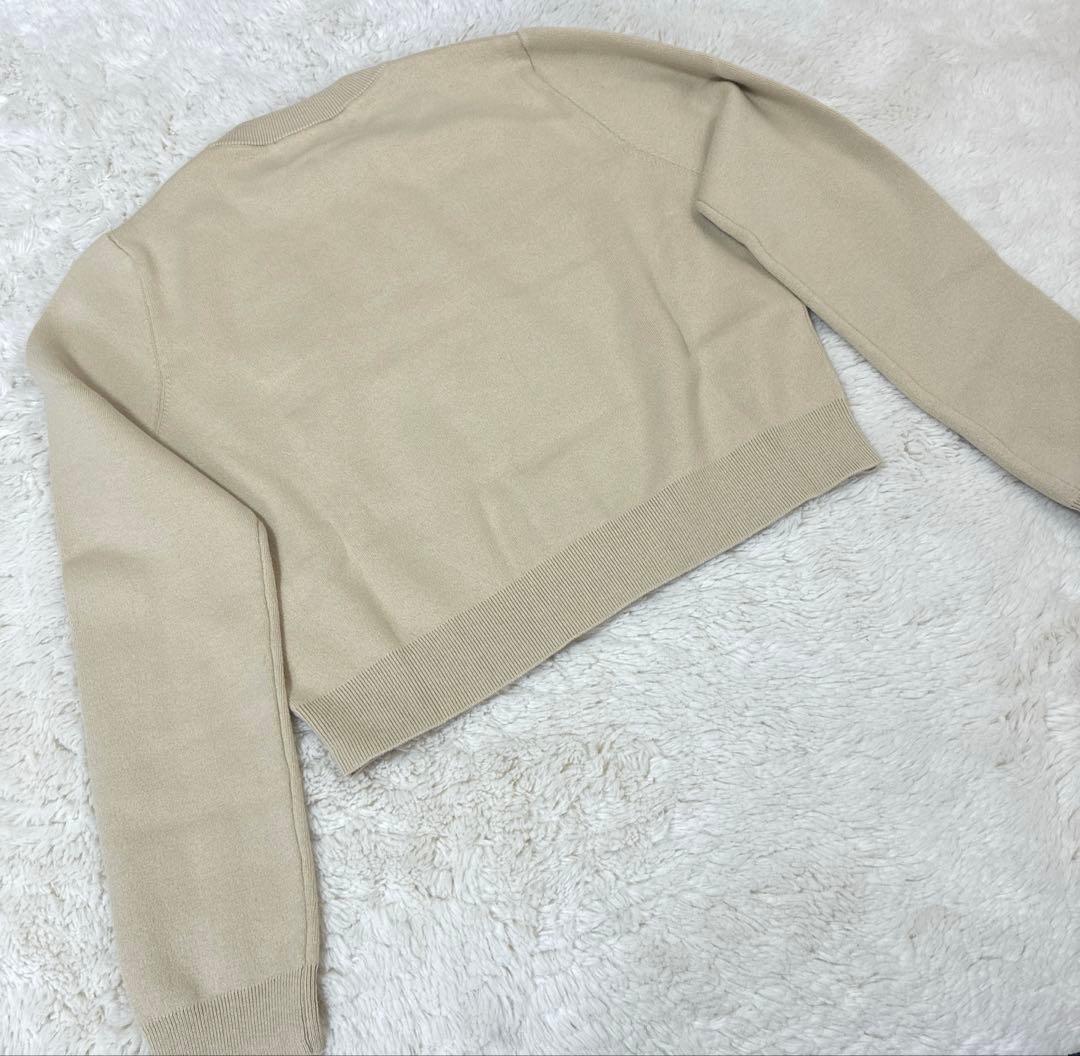 CABaN キャバン　コットンカシミヤクルーネックカーディガン ベージュ　未使用