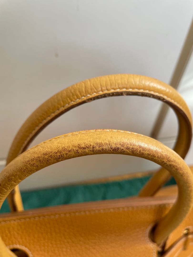 HIGH-CLASS ブラウンレザー ハンドバッグ