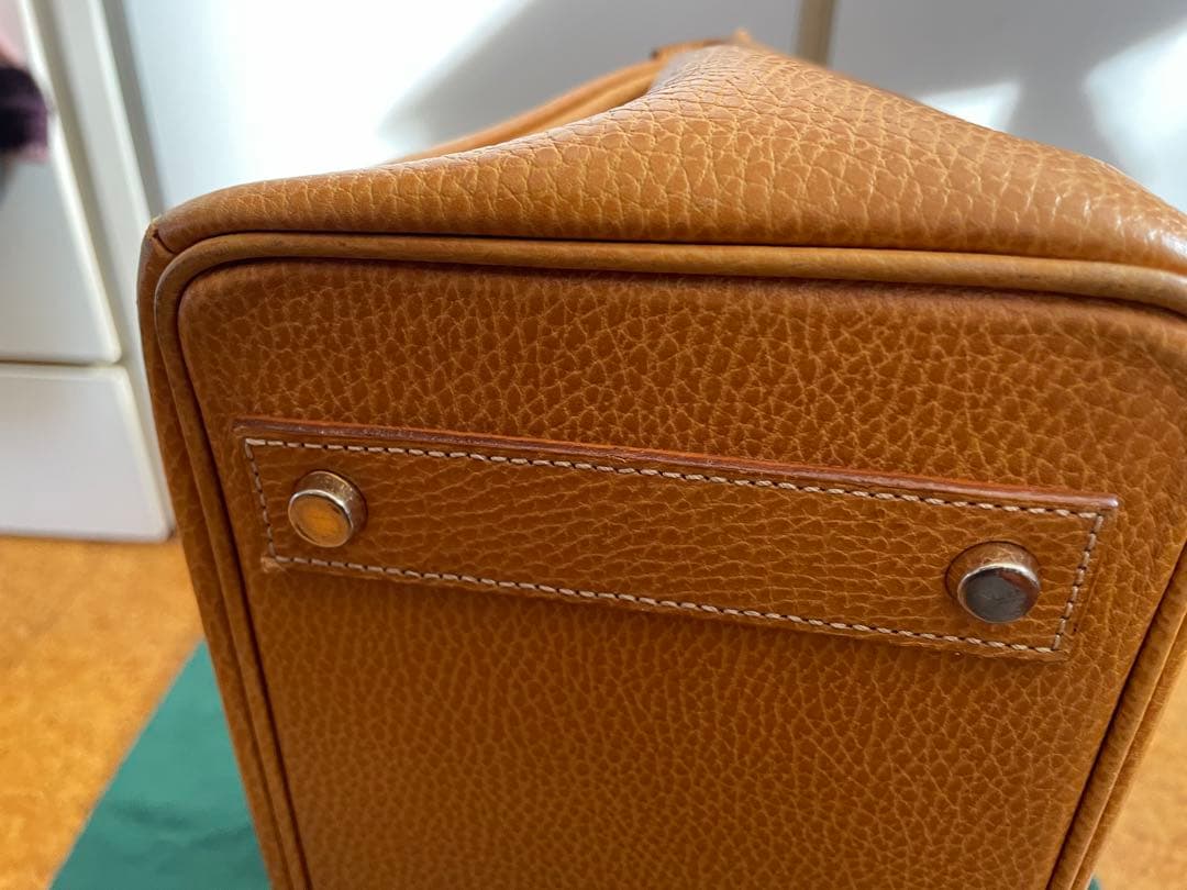 HIGH-CLASS ブラウンレザー ハンドバッグ