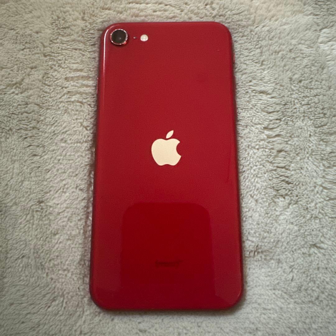 Apple iPhone SE 第2世代 レッド 64GB 本体　透明ケース付き