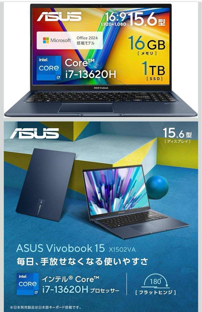 Windowsノート本体 ASUS Vivobook 15 X1502VA