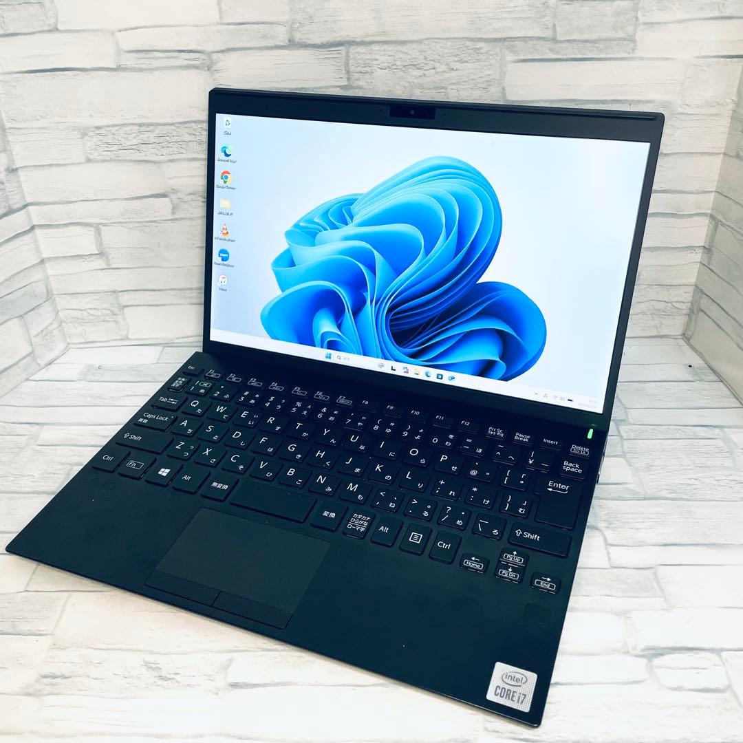 【美品】vaioノートPC 第10世代i7オフィス付 バッテリー良好 16GB