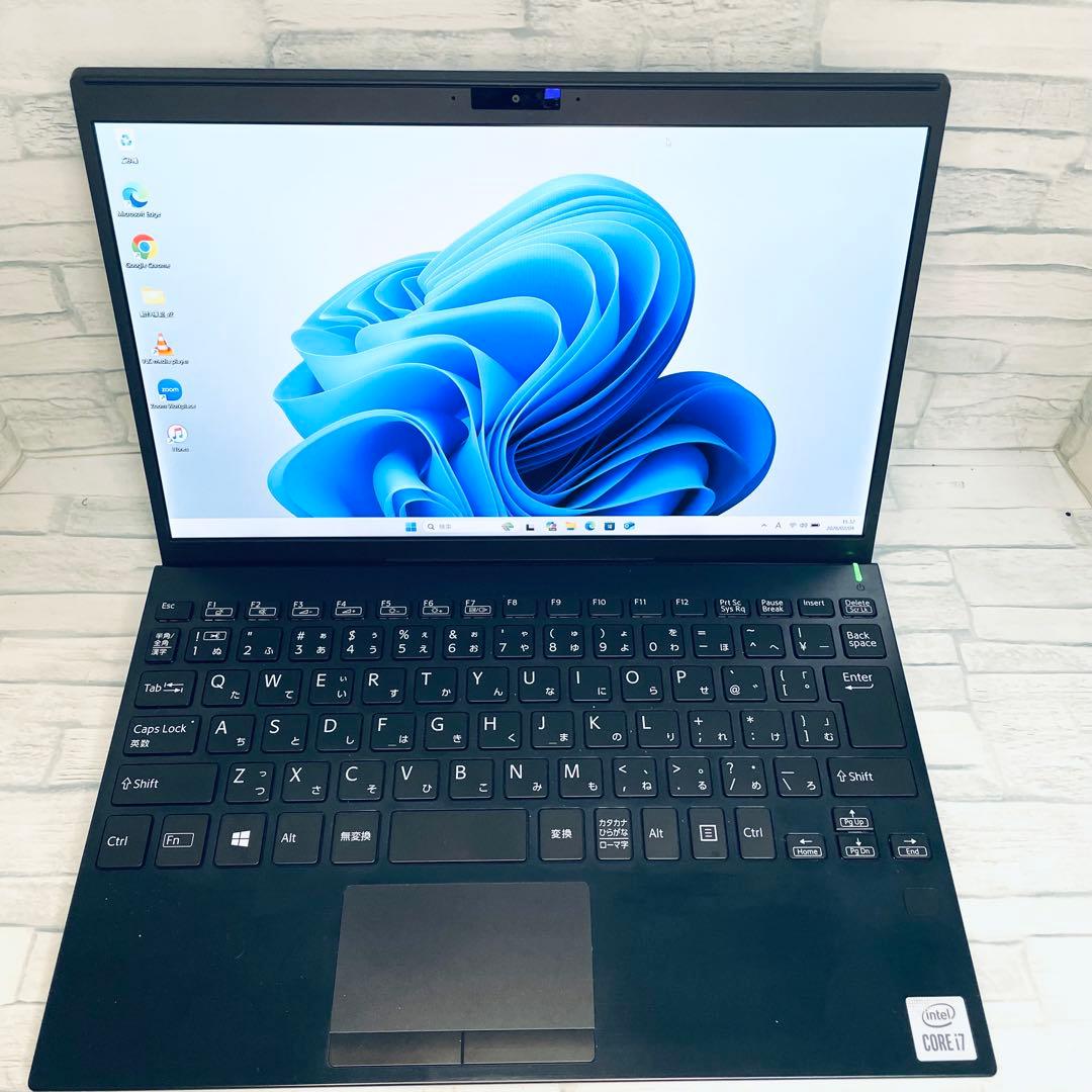 【美品】vaioノートPC 第10世代i7オフィス付 バッテリー良好 16GB