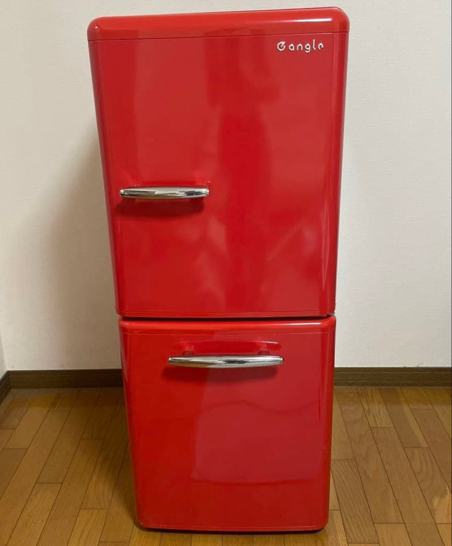 送料無料！レトロデザイン！eangle 2ドア 冷蔵庫