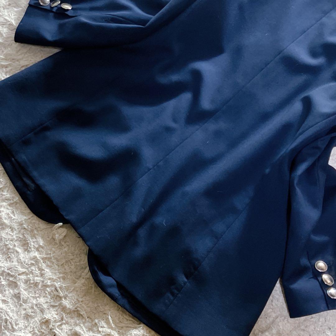 グッチ イタリア製 紺ブレ メリノウール100% テーラードジャケット ネイビー