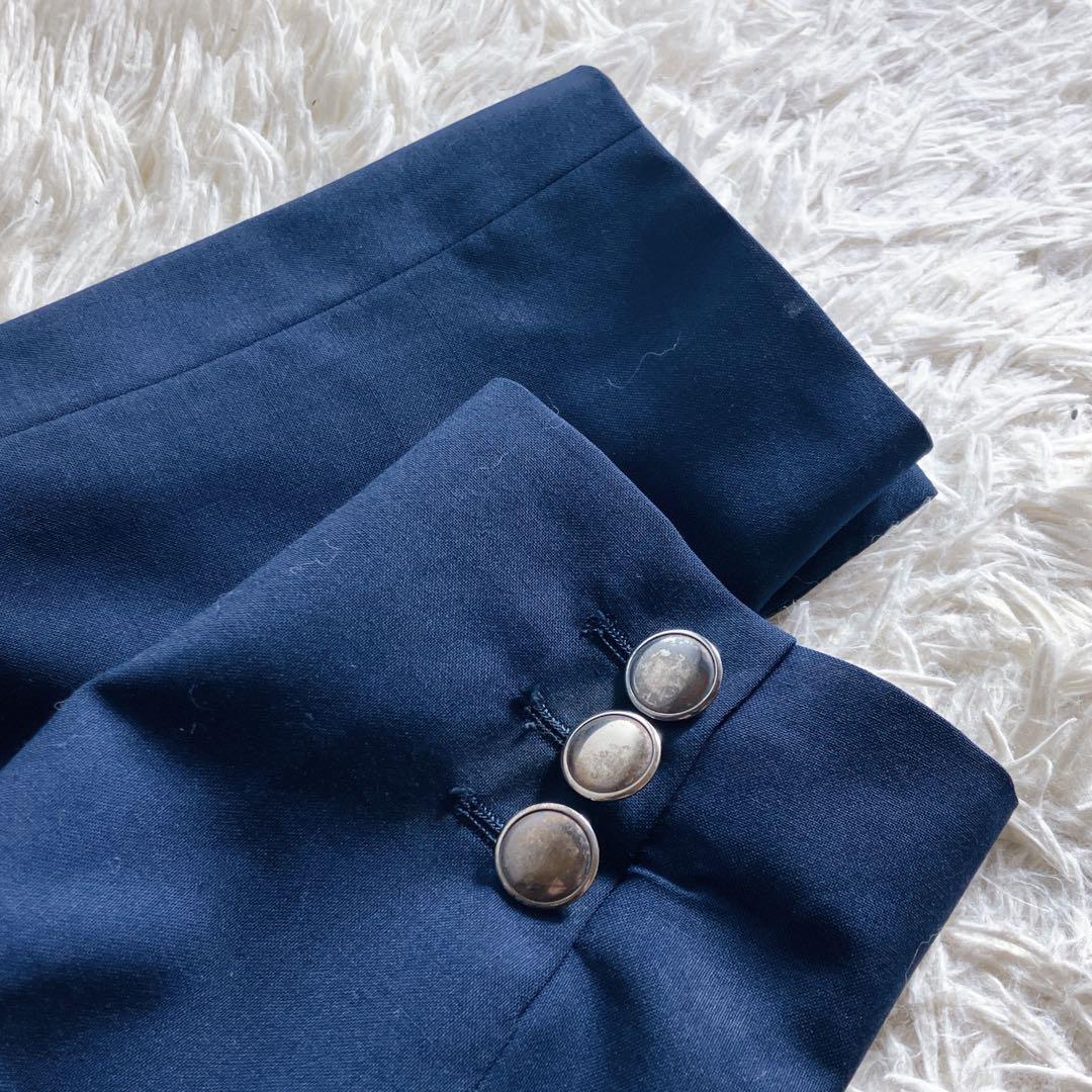 グッチ イタリア製 紺ブレ メリノウール100% テーラードジャケット ネイビー