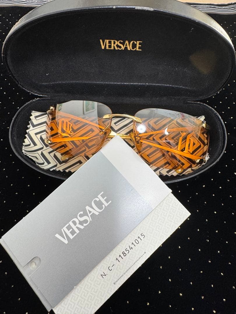 VERSACE ブラウン サングラス N-C 118541015
