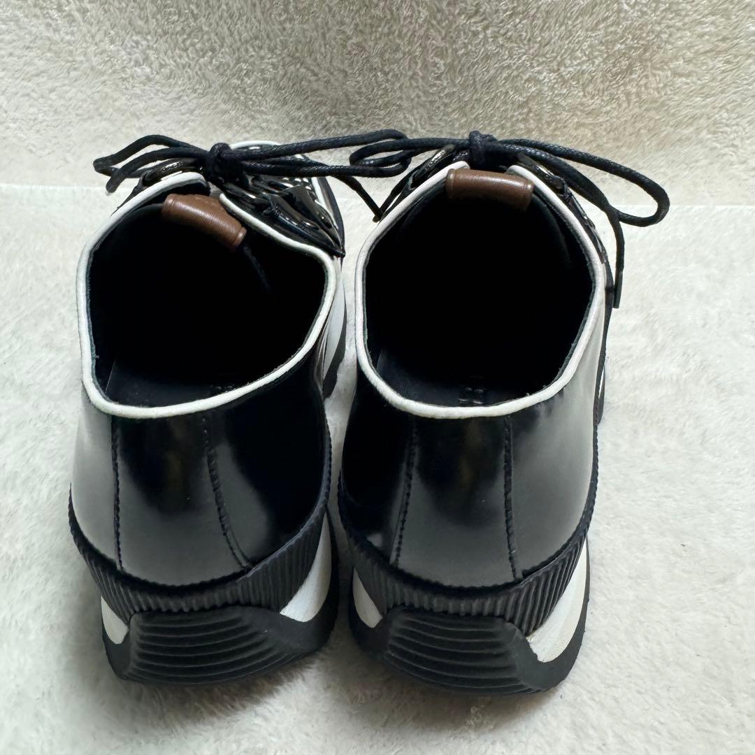 【COACH】美品✨レザーシューズ　23.5cm D-ring スニーカー　厚底