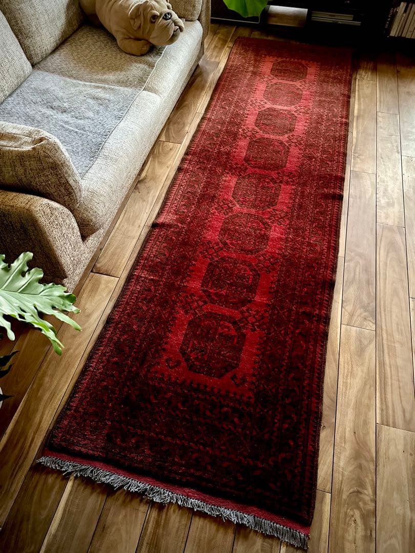 トライバルラグ　ヴィンテージラグ　トルクメン　ランナーラグ　プリミティブアート