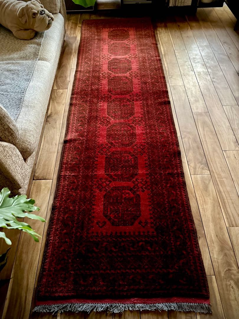 トライバルラグ　ヴィンテージラグ　トルクメン　ランナーラグ　プリミティブアート