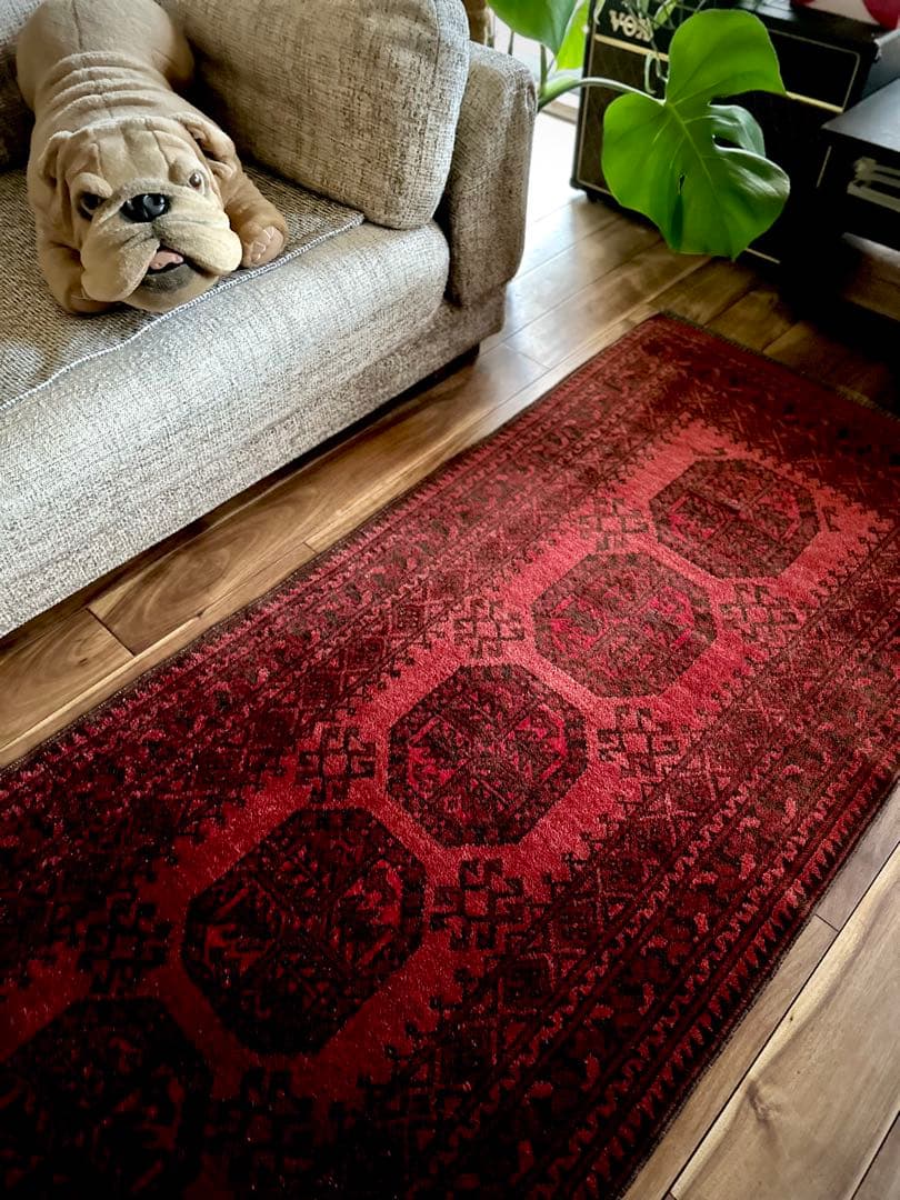 トライバルラグ　ヴィンテージラグ　トルクメン　ランナーラグ　プリミティブアート