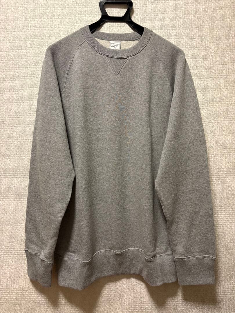 LOOPWHEELER 吊り編みクルースウェット　グレーメランジ