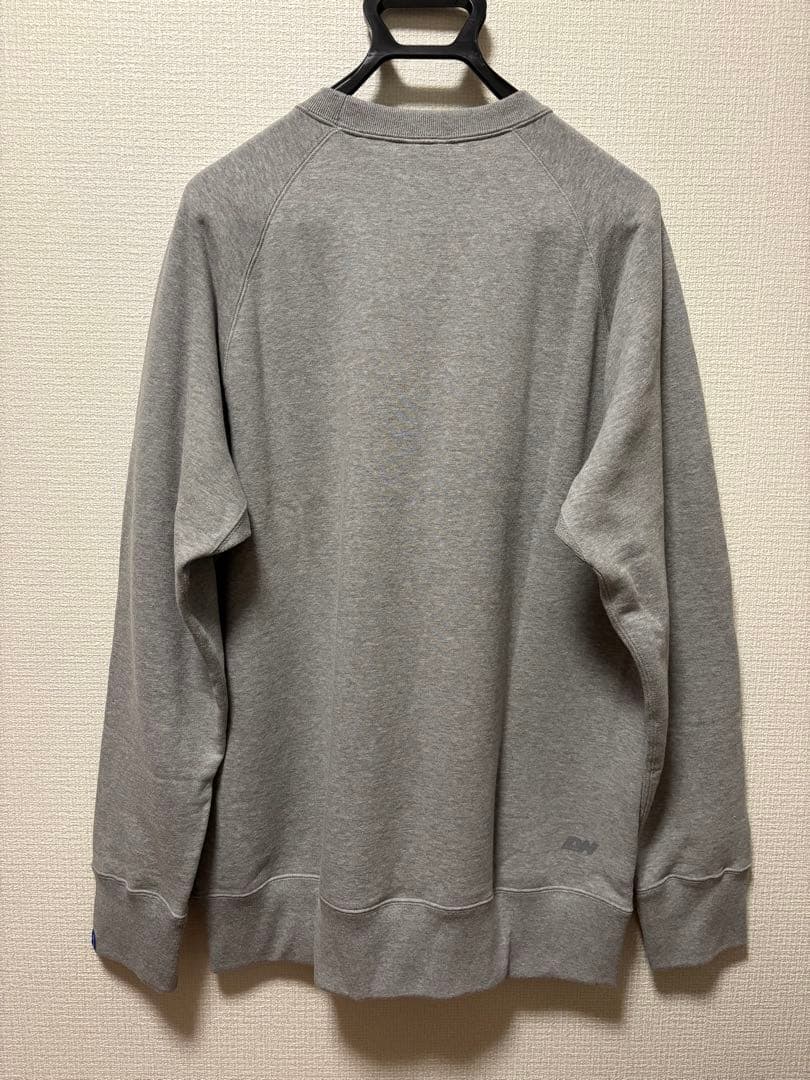 LOOPWHEELER 吊り編みクルースウェット　グレーメランジ