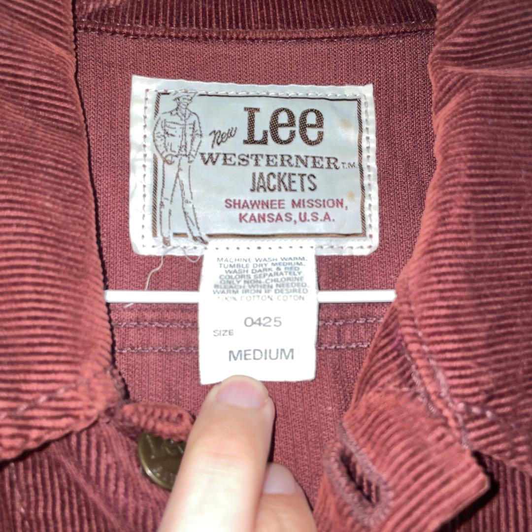 【USA製ヴィンテージ】Lee WESTERNER コーデュロイジャケット 茶