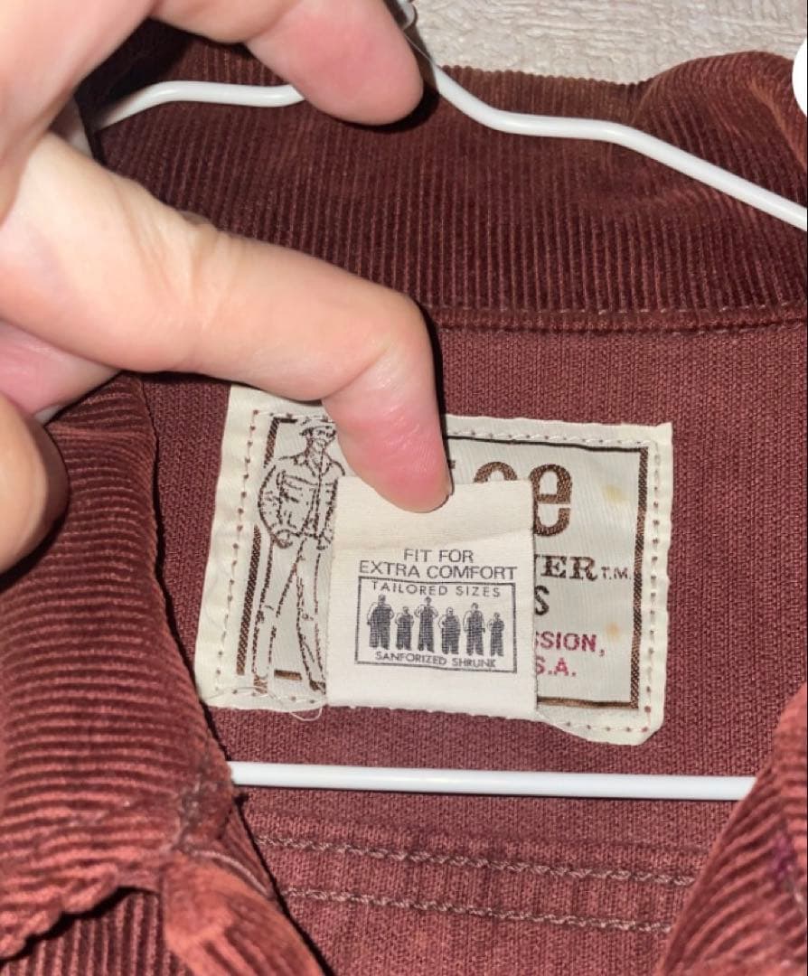 【USA製ヴィンテージ】Lee WESTERNER コーデュロイジャケット 茶