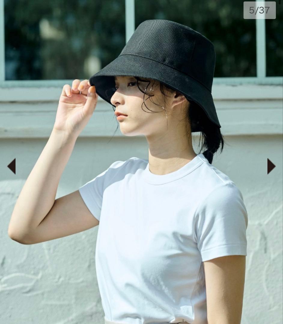 サンバリア100 ハット　ブラック　M