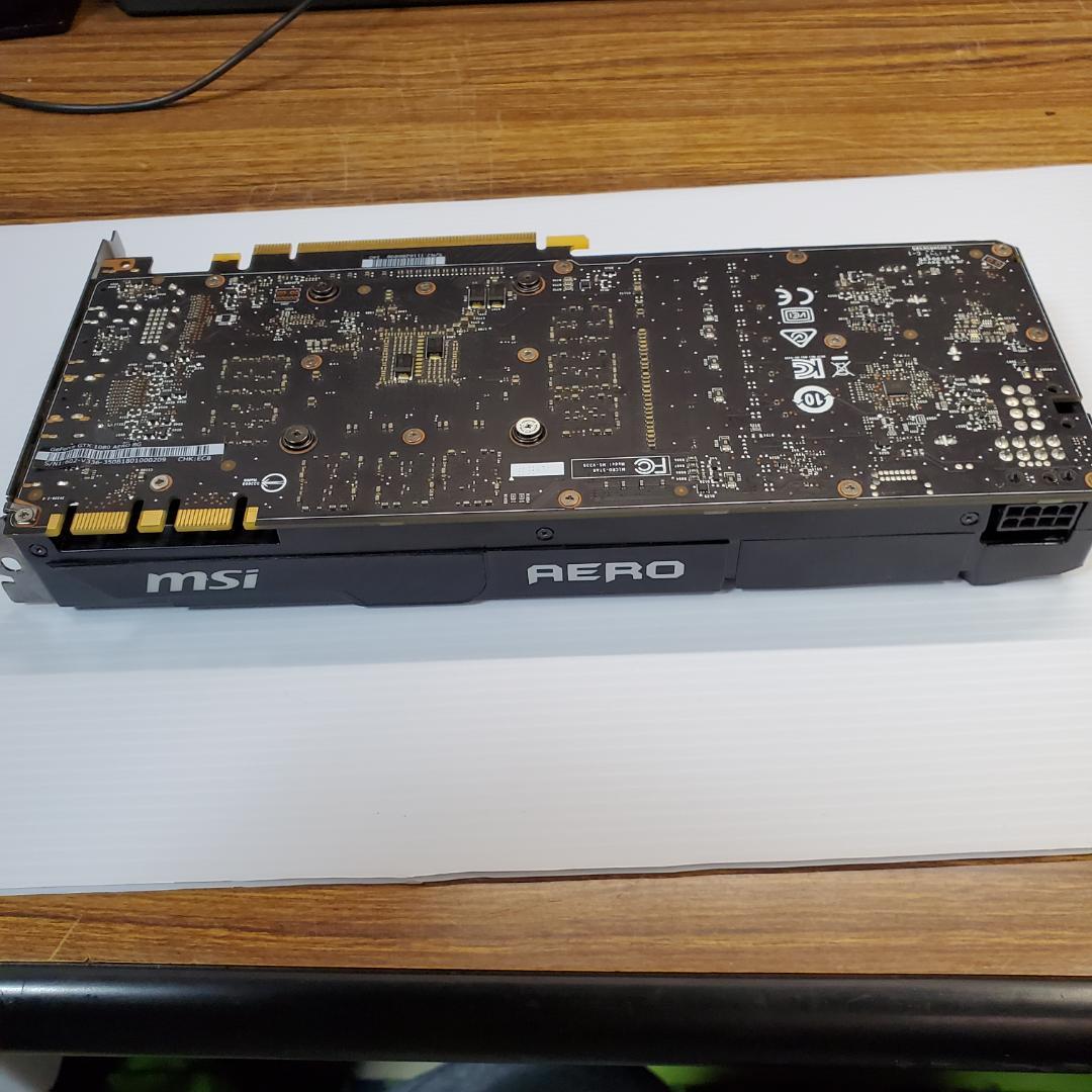 MSI GeForce GTX1080 AERO 8G 動作確認済み