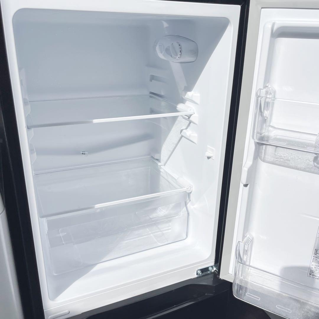 307取付無料！完動品！2025年製山善ブラック冷蔵庫・おしゃれホワイト洗濯機