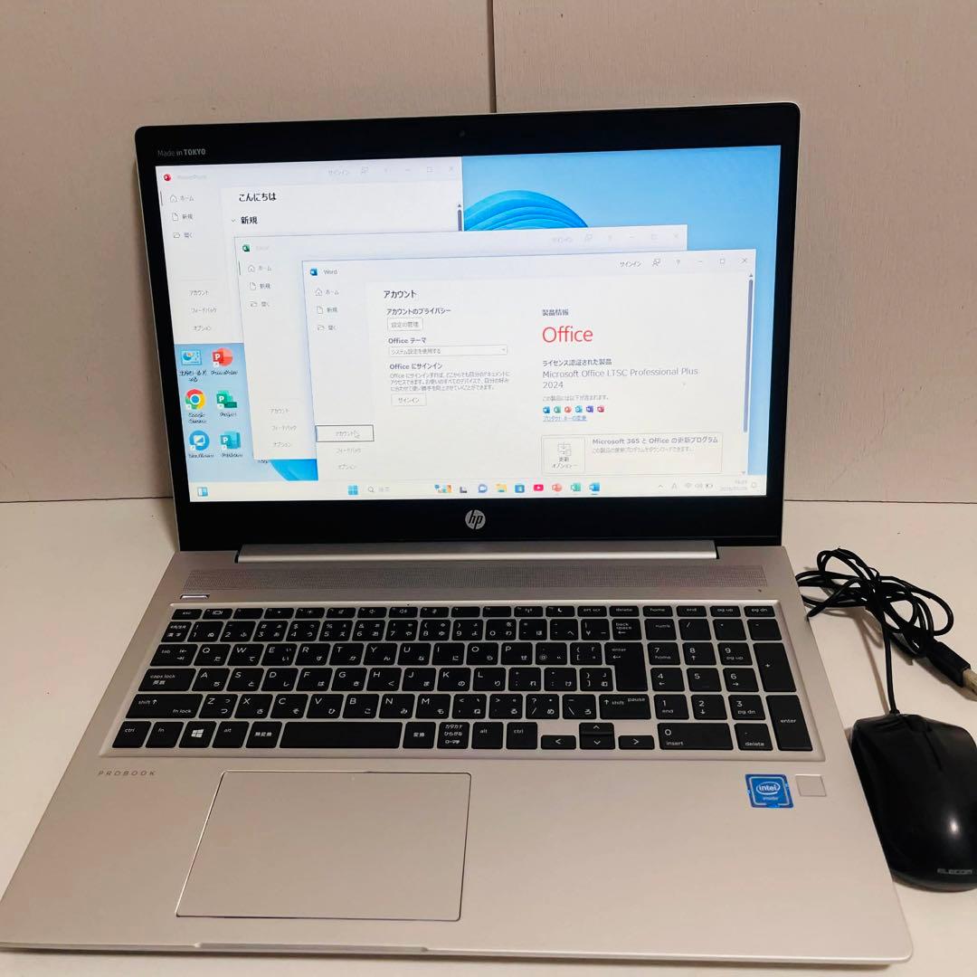 T21 HPノートパソコン WEBカメラSSD高速Windows11オフィス付き