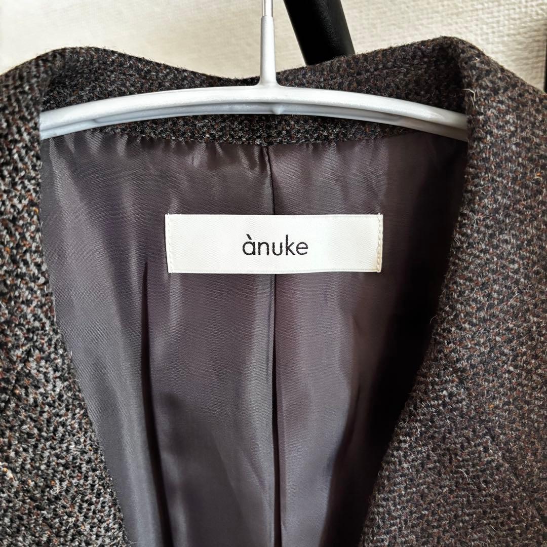 【新品】anuke Herringbone Wool Jacket アンヌーク