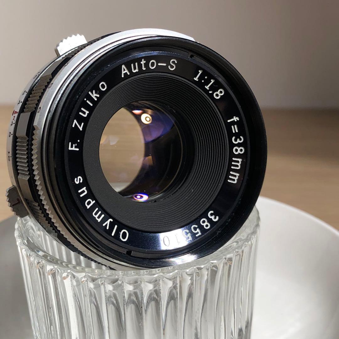 キャップ付OLYMPUS PEN F AUTO S 38mm f1.8