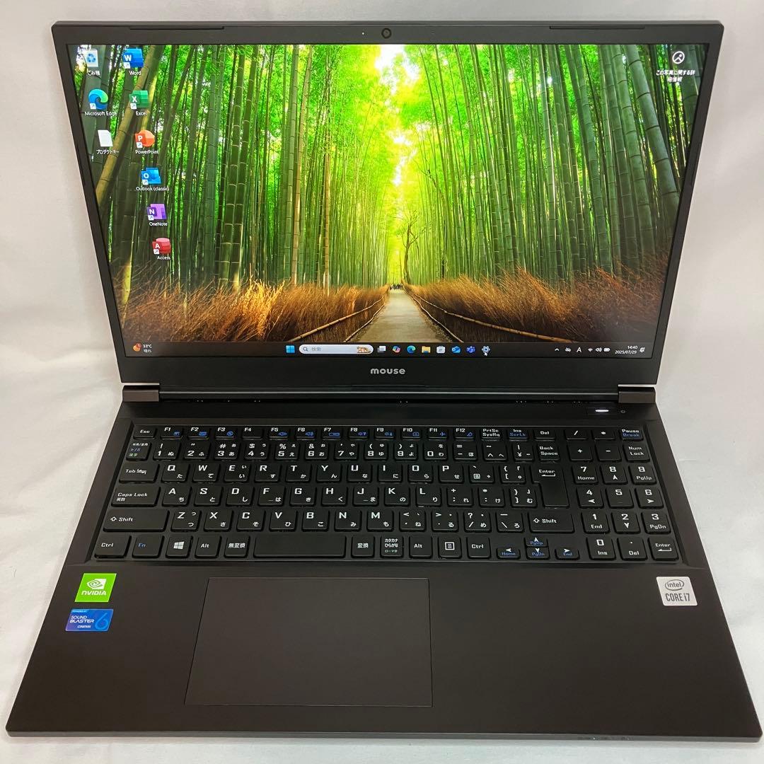 準美品 mouse K5 i7 16GB SSD 1TB MX350 オフィス