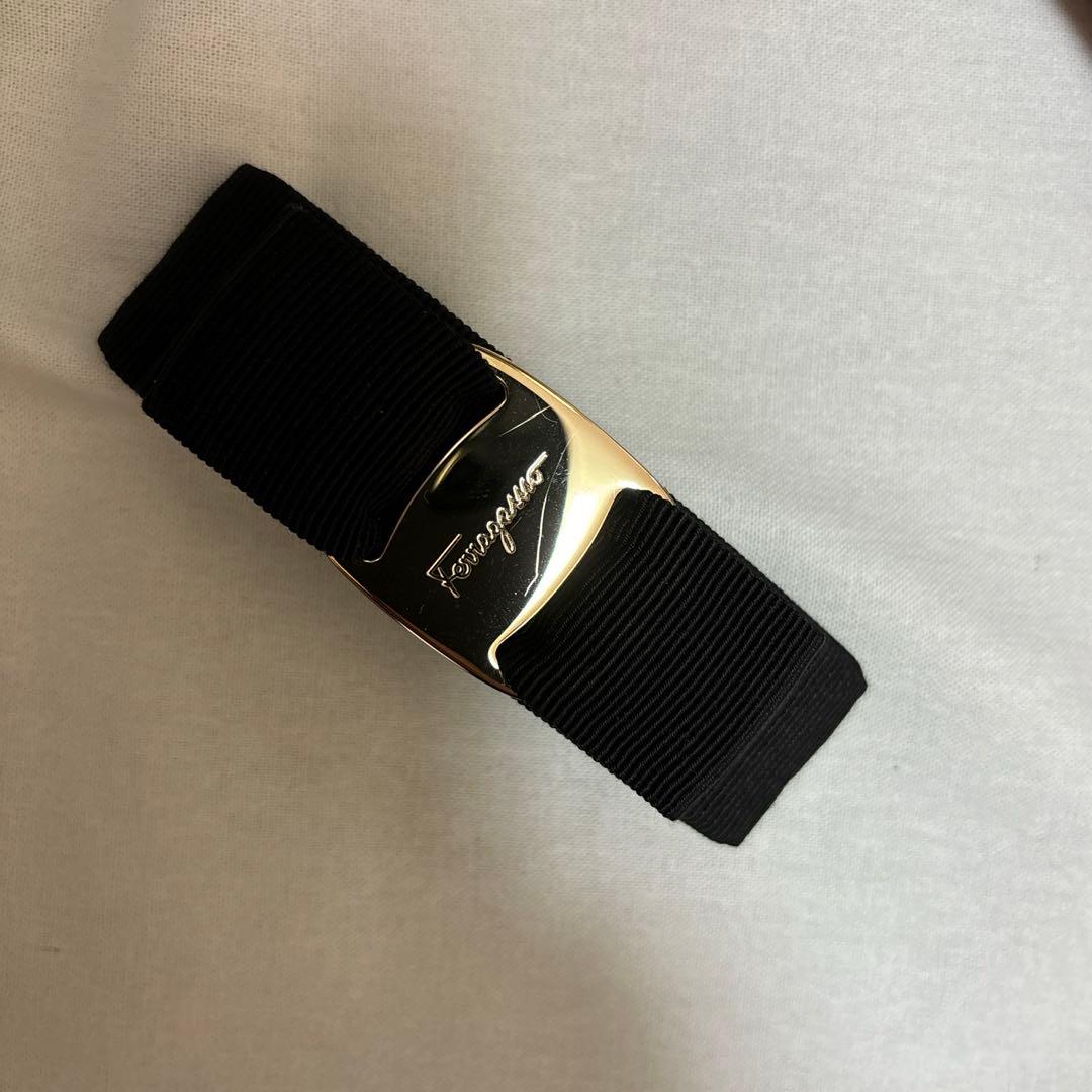 Ferragamo フェラガモ バレッタ 黒