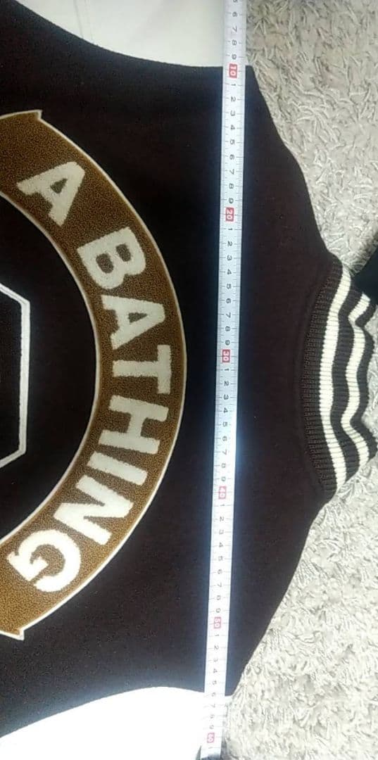 BAPE スタジャン XL ブラウン/ホワイト