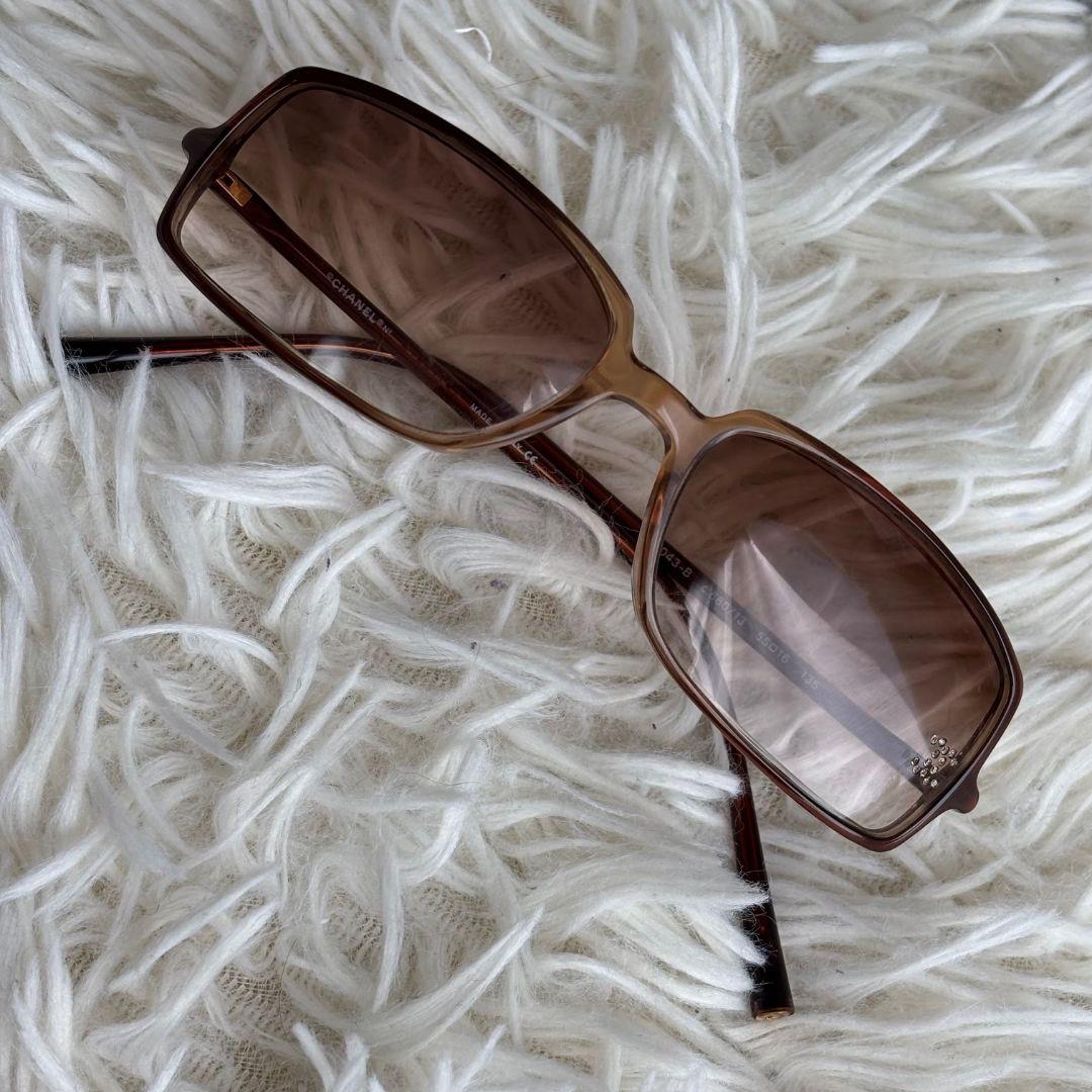 【超激レア美品】シャネル　サングラス　5043　スクエア　ココマーク　ブラウン系
