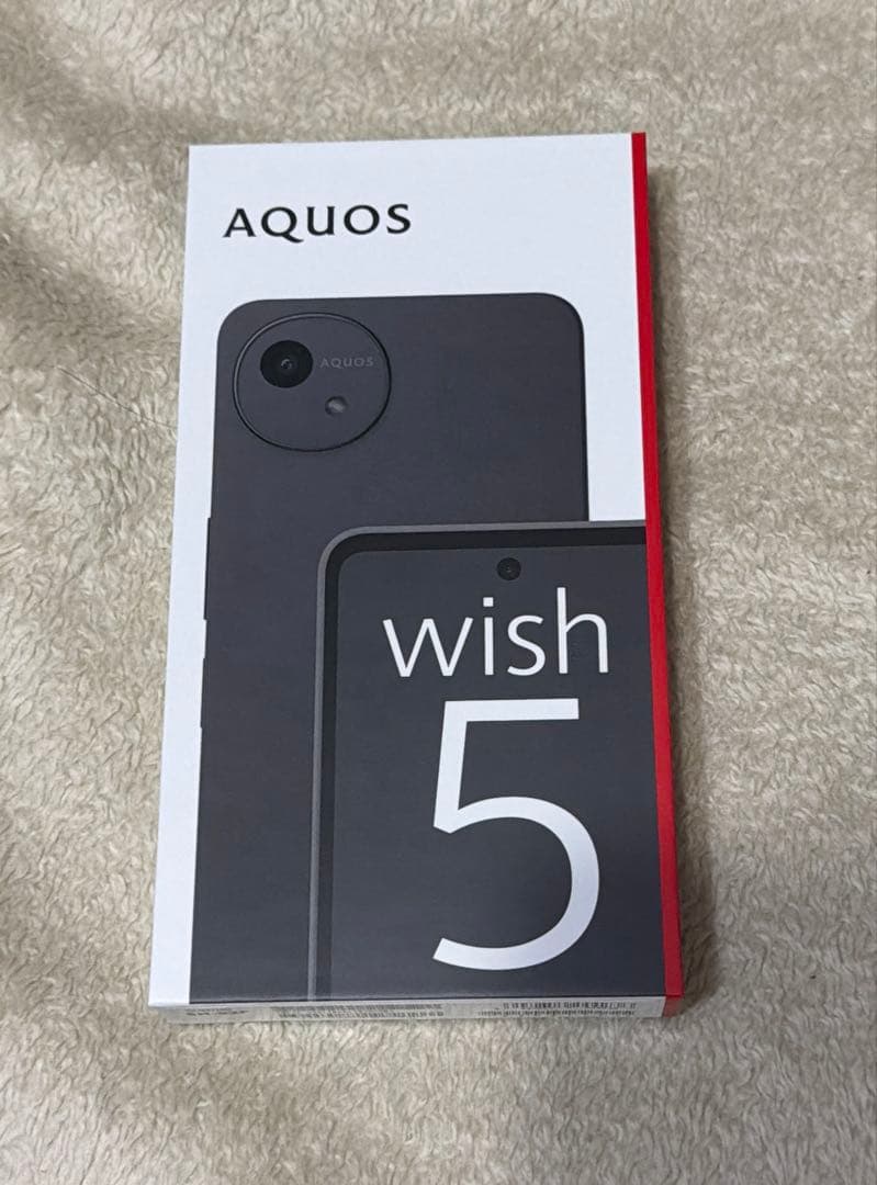 AQUOS wish5 ブラック 黒 本体 新品 スミ sumi SH-52F