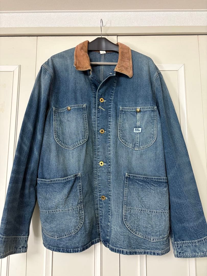 RRL コーデュロイカラー インディゴ デニム ジャケット カバーオール