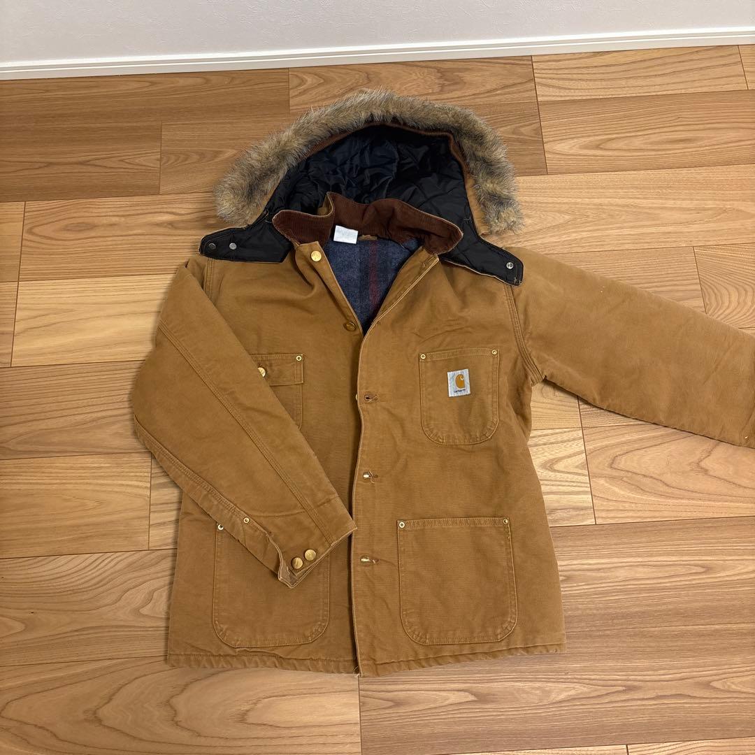 90sCarhartt ミシガンチョアコート40 フード付き