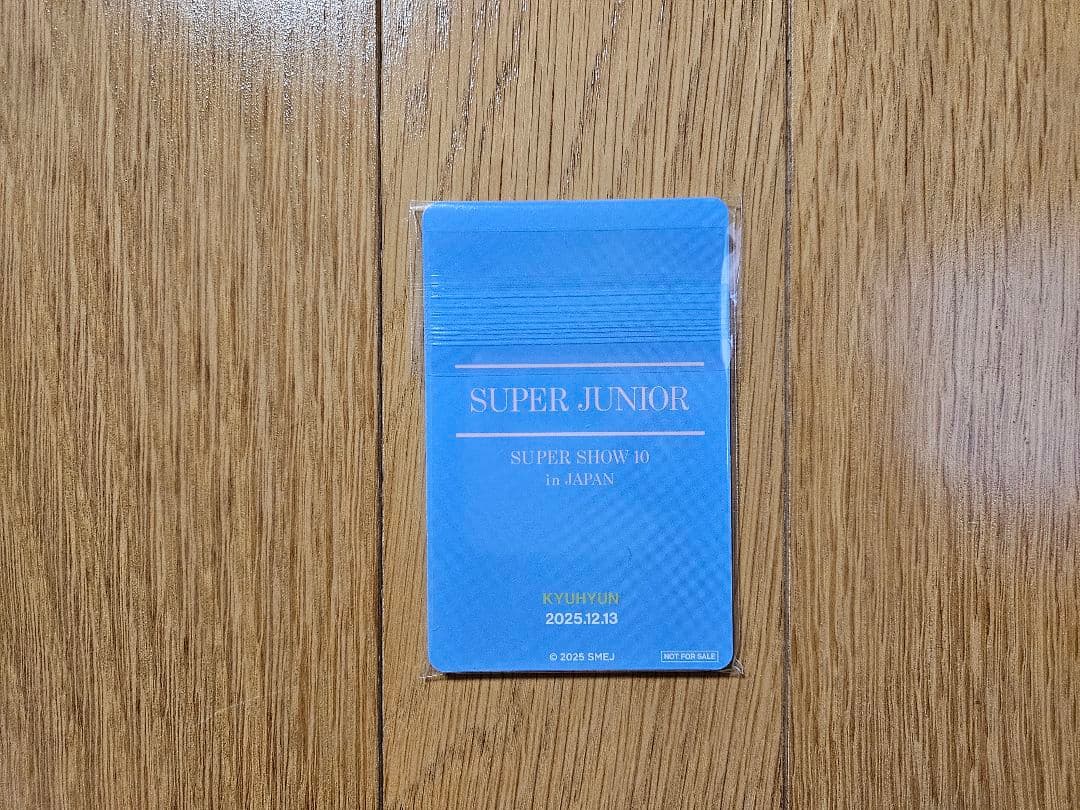 SUPER JUNIOR SS10プレミアムシート特典グッズ 13日トレカ 銀テ