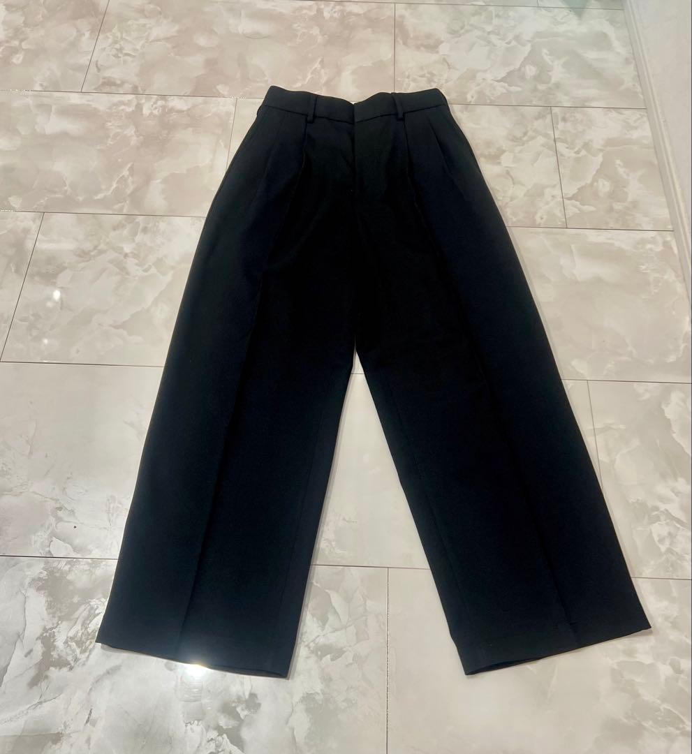 ヴィンテージ ワイド スラックス ブラック