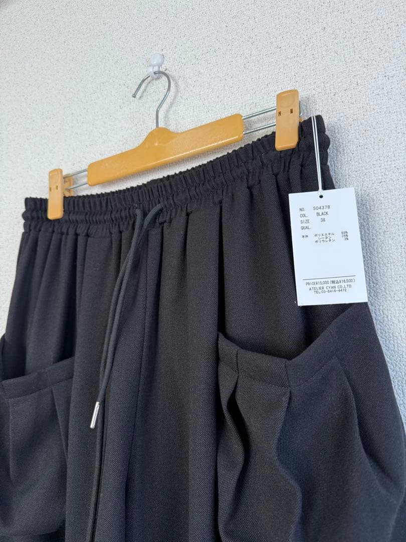 CYAN tokyo ポケットヘムタックワイド　ブラック　38 ニコアンド