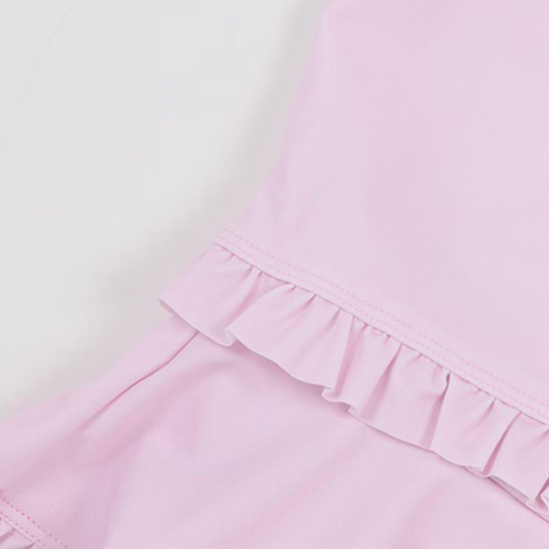 メゾピアノ 【SWIM】シェルロゴ　セーラーカラー　セパレート水着　120